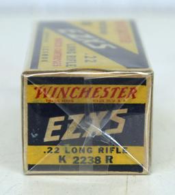 Full Vintage Box Winchester Precision 50 EZXS .22 LR Match Cartridges Ammunition...