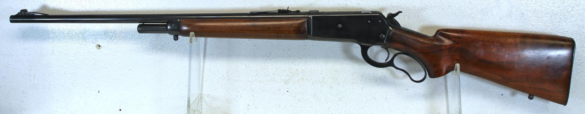 Winchester Model 71 .348 WCF Lever Action Rifle Under Left Side Wrist of Stock by Receiver is Small