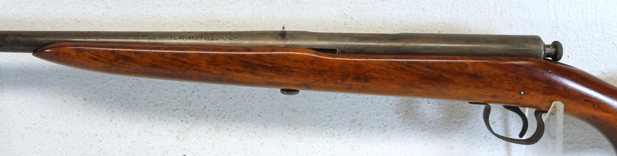 Winchester Model 41 .410 Ga. Single Shot Bolt Action Shotgun 24" Barrel... Full Choke... SN#NSN...
