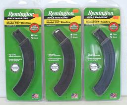 3 Remington New in Package Model 597 .22 LR 30 Rounds Magazines...