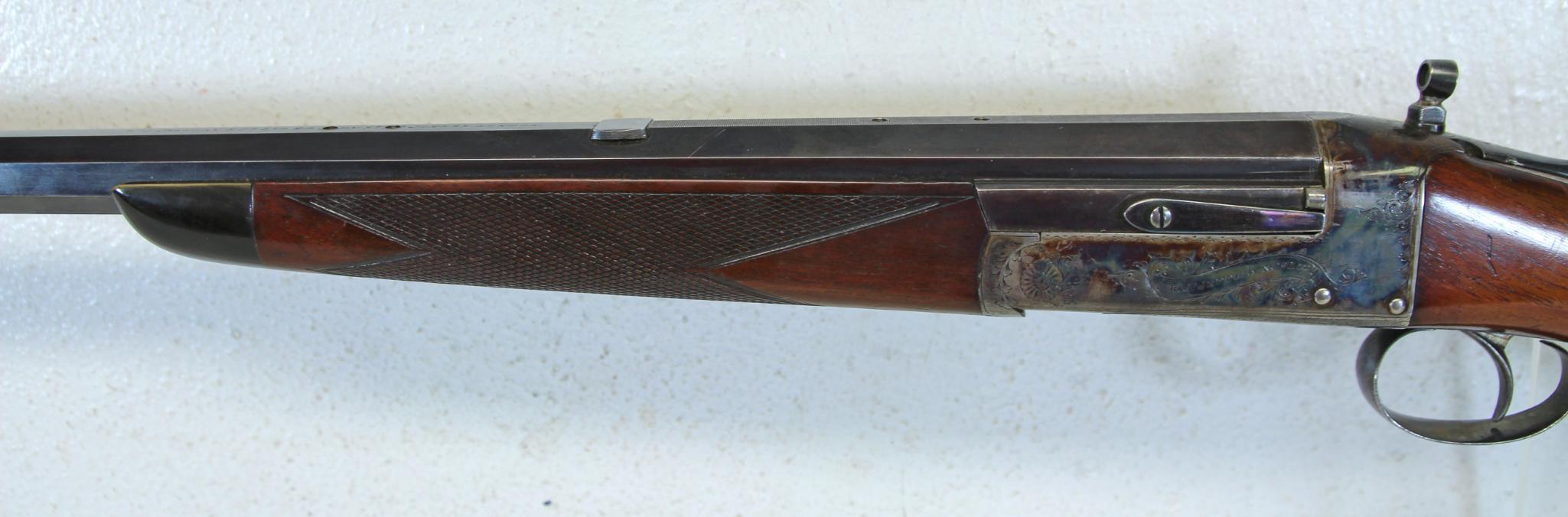W.J. Jeffery & Co. LTD English Rook Gun .297/.250 Rook Single Shot Rifle Top of Barrel Tapped for