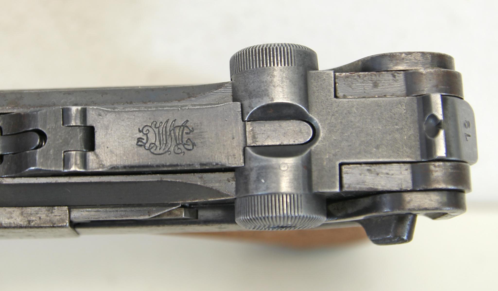 DWM Gesichert German Luger P08 .30 Luger Semi-Auto Pistol Wood Grips Appear Replaced... 1 Original