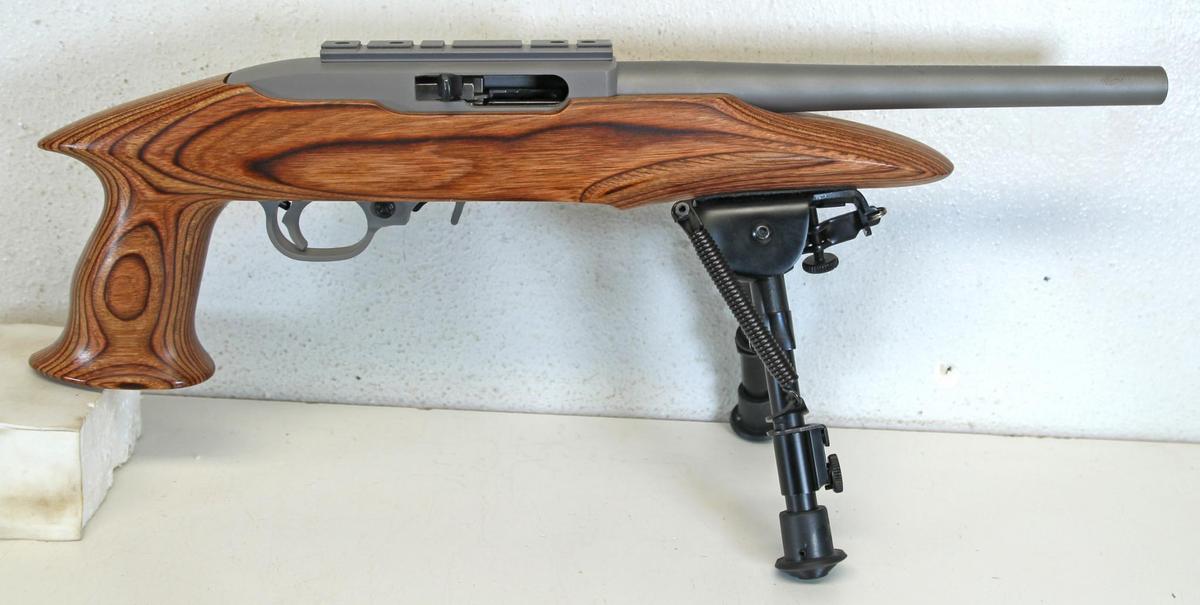 Ruger 22 Charger .22 LR Semi-Auto Pistol w/Bipod 10" Barrel... Laminated Stock... Lightly Used...