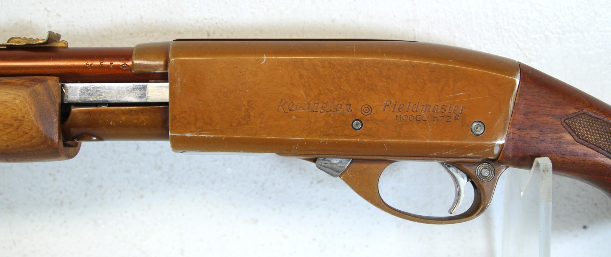 Remington Model 572 Buckskin Tan .22 S,L,LR Pump Action Rifle These lightweight aluminum alloy