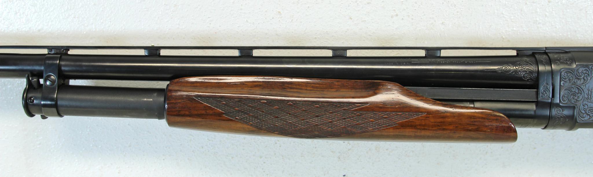 Winchester Model 12 12 Ga. Pigeon Grade Engraved Deluxe Pump Action Shotgun 30" VR Barrel... 2 3/4"