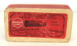 Full Vintage Sealed Two Piece Box Remington UMC .25 Stevens Short Rimfire Cartridges Ammunition...