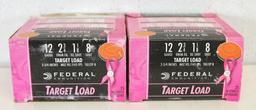 2 Full Boxes Federal Pink Ribbon Breast Cancer Awareness 12 Ga. Target Load Shotgun Shells