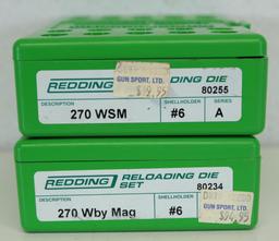 2 Redding Reloading Die Sets - .270 WSM, .270 Wby Mag...