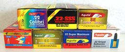 7 Different Boxes Aguila .22 LR Cartridges Ammunition...