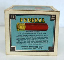 Full Vintage Box Federal Hi-Power 28 Ga. Shotshells Ammunition...