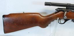 O.F. Mossberg Model 142-A .22 S,L,LR Bolt Action Clip Fed Rifle w/Weaver G4 Scope SN#NSN...