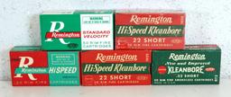 5 Full Different Vintage Boxes Remington .22 Short Cartridges Ammunition...