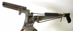 Antique Miniature Clay Target/Blue Rock Thrower on Tripod in Working Condition, No name found...