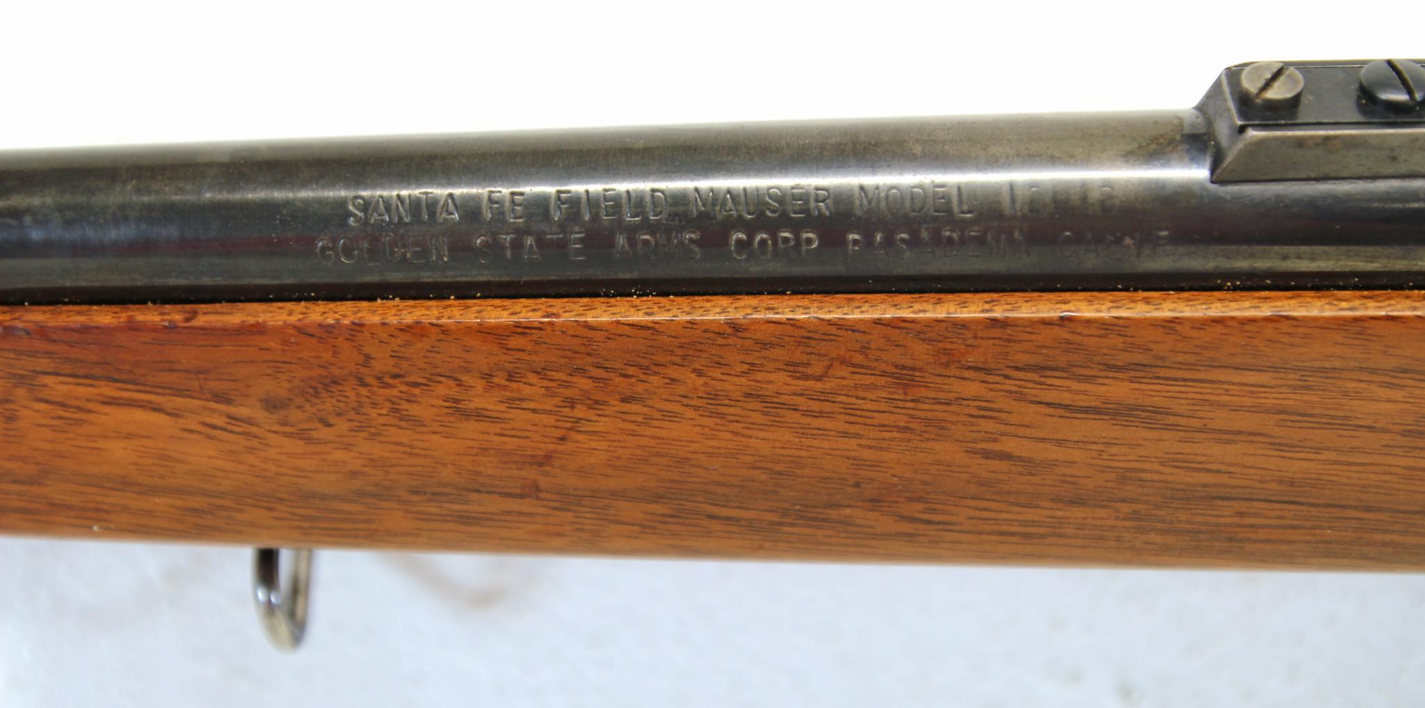 Golden State Arms Santa Fe Field Mauser German Mauser Action Converted to .30-06 Bolt Action Rifle