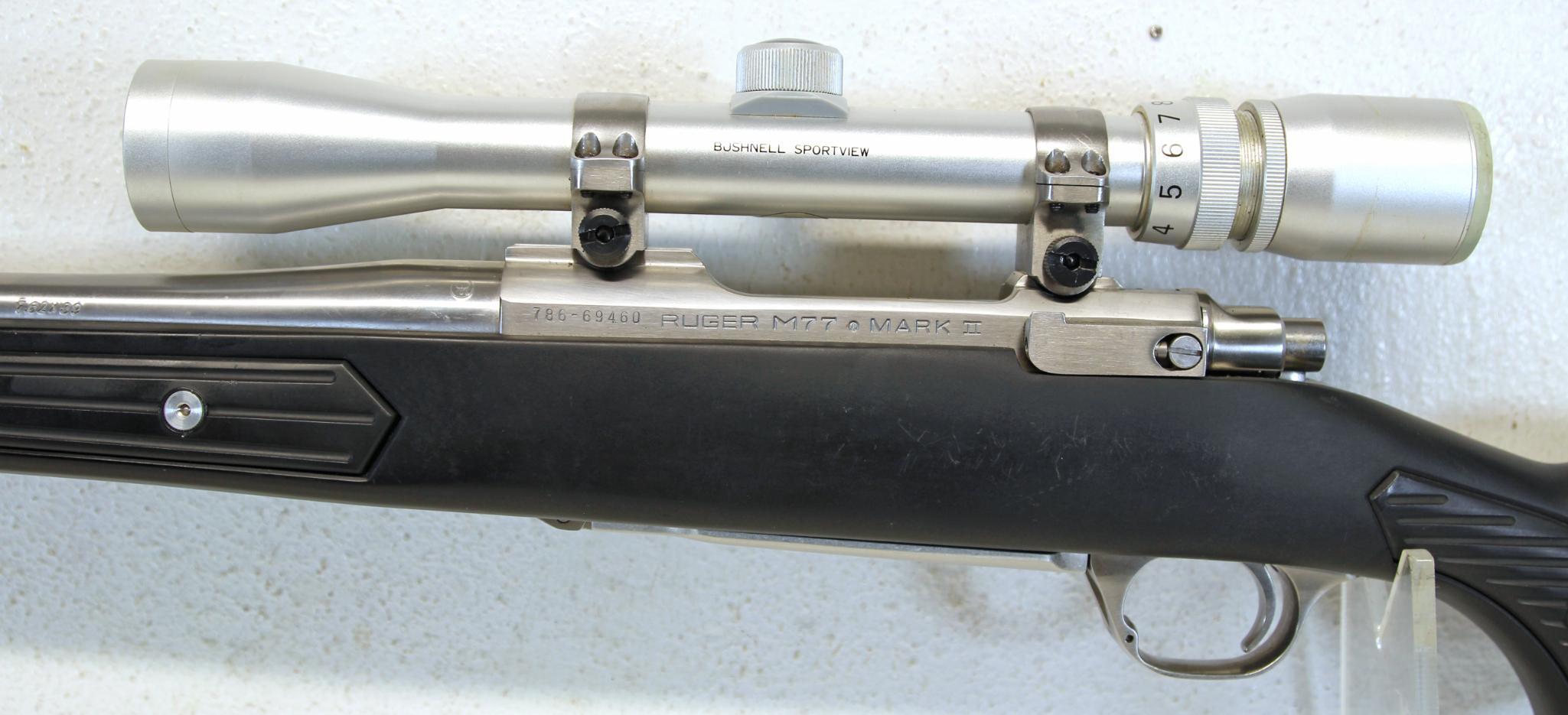 Ruger Model M77 Mark II 7.62x39 Bolt Action Paddlestock Rifle w/Bushnell Sportview Scope Stainless