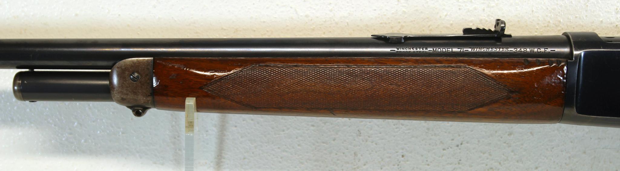 Winchester Model 71 .348 WCF Lever Action Rifle Deluxe Checkered Wood... Shotgun Butt Stock... SN#10
