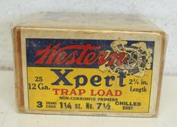 Full Vintage Box Western XPert...12 Ga. Trap Load Shotshells Ammunition...