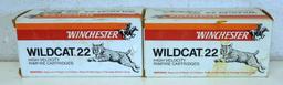 2 Full Brick Boxes Winchester Wildcat .22 LR High Velocity Cartridges Ammunition...