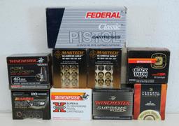 Metal Ammo Can with .40 S&W Cartridges Ammunition - 6 Full Boxes 20 - Mag Tech Guardian Gold, Barnes