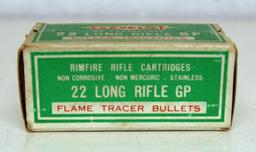 Full Vintage Box Gevelot .22 LR GP Flame Tracer Cartridges Ammunition