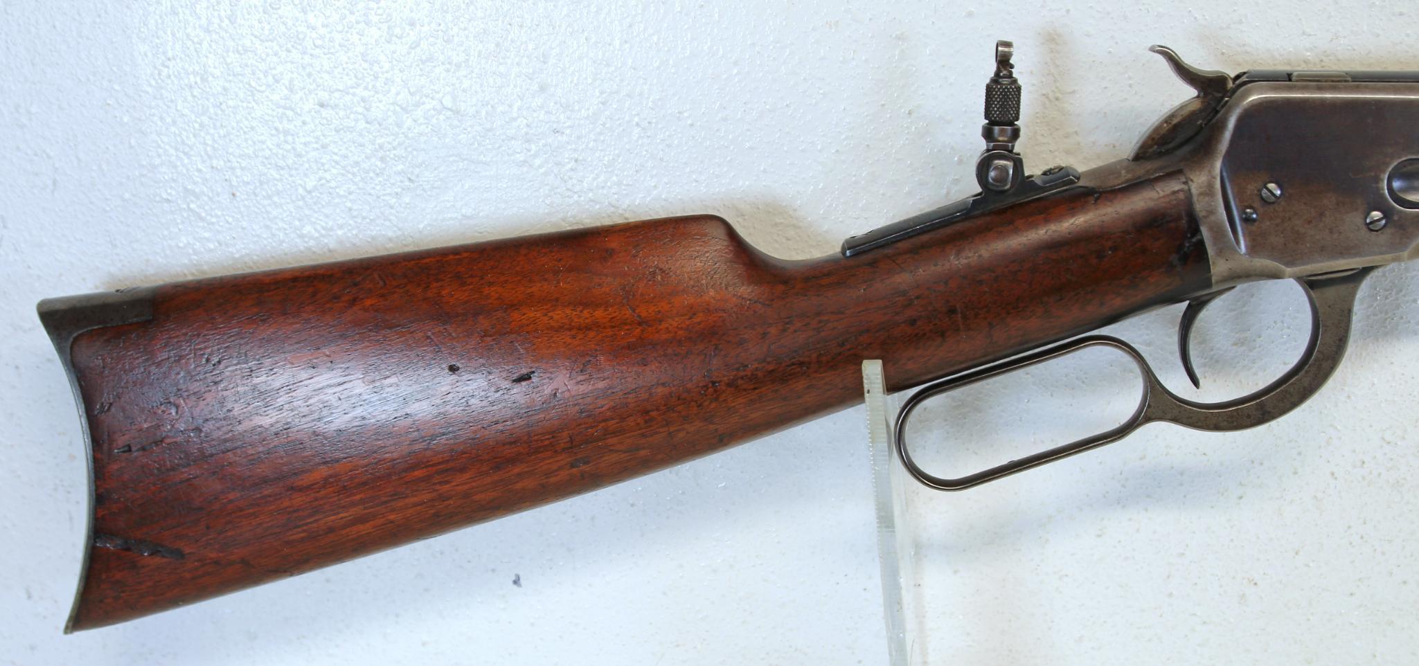 Winchester Model 1892 .44 WCF Lever Action Rifle Lyman Rear Tang Sight 24" Round Barrel Mfd. 1908