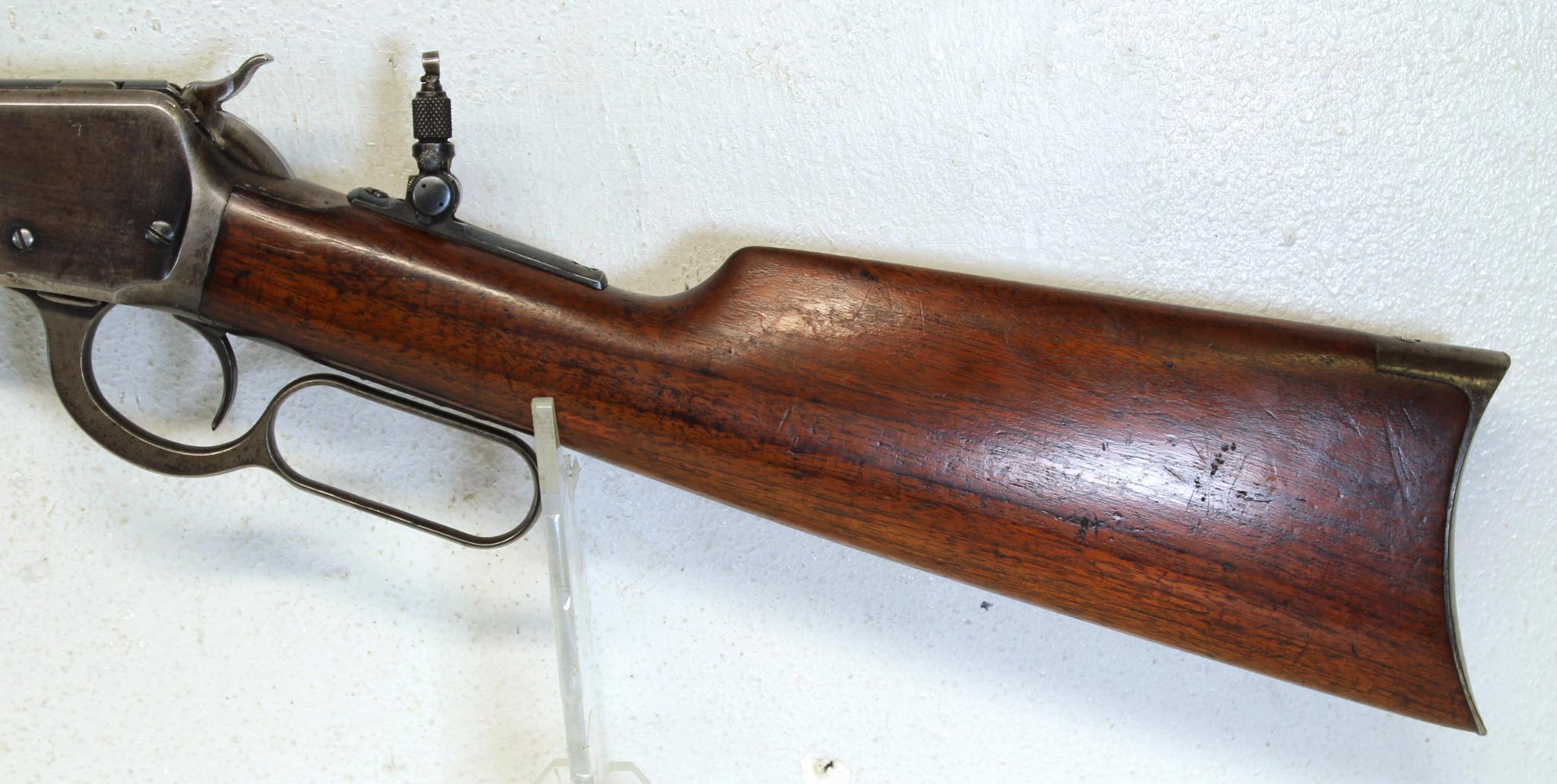 Winchester Model 1892 .44 WCF Lever Action Rifle Lyman Rear Tang Sight 24" Round Barrel Mfd. 1908
