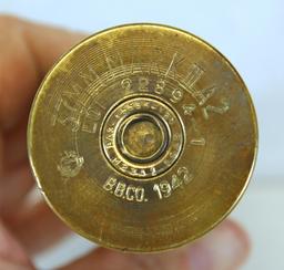 World War II Inert Artillery Shell 37 mm Marked III A2, Dated 1942