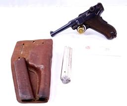 German Luger W/ Leather Holster & 2 mags