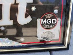 Miller Genuine Draft Framed Sign