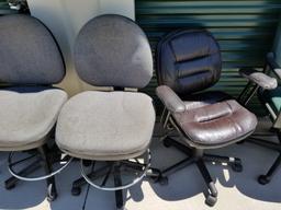Lot Of 6 Rolling Office Chairs