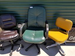 Lot Of 6 Rolling Office Chairs