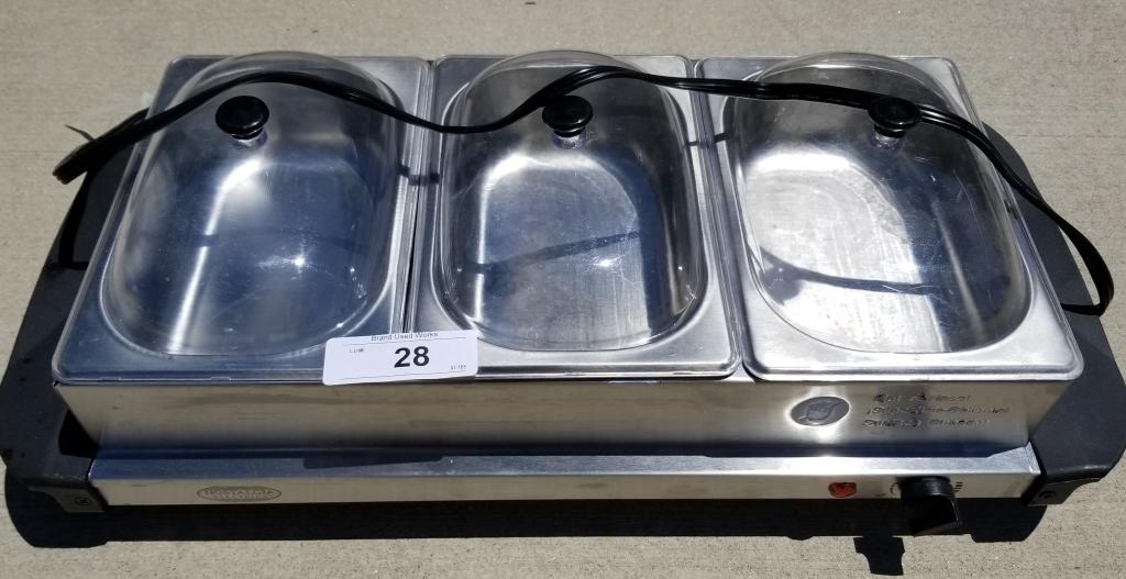 Nastalgia Electic 3 Pan Warmer