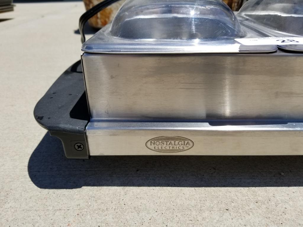 Nastalgia Electic 3 Pan Warmer
