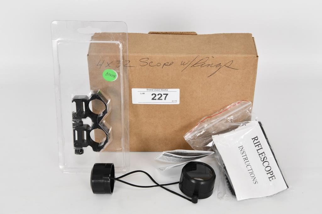 TAC MSG 500 Mount Rings w/ Scope NEW Riflescope