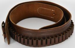 THREE LEATHER CARTRIDGE BELTS