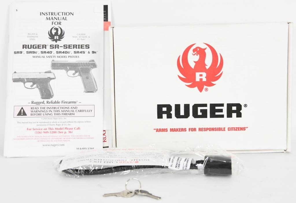NEW Ruger SR9E Pistol 9MM 4" Barrel 3-Dot Sights
