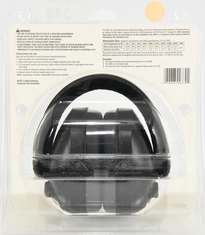 WINCHESTER 25DB ELECTRONIC EARMUFFS-NEW