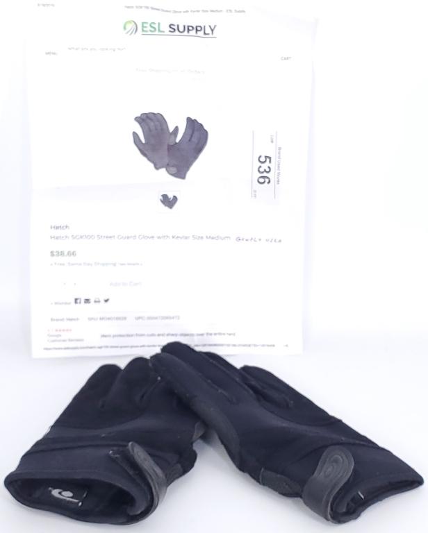 HATCH SGK100 Street Guard Glove with Kevlar Med