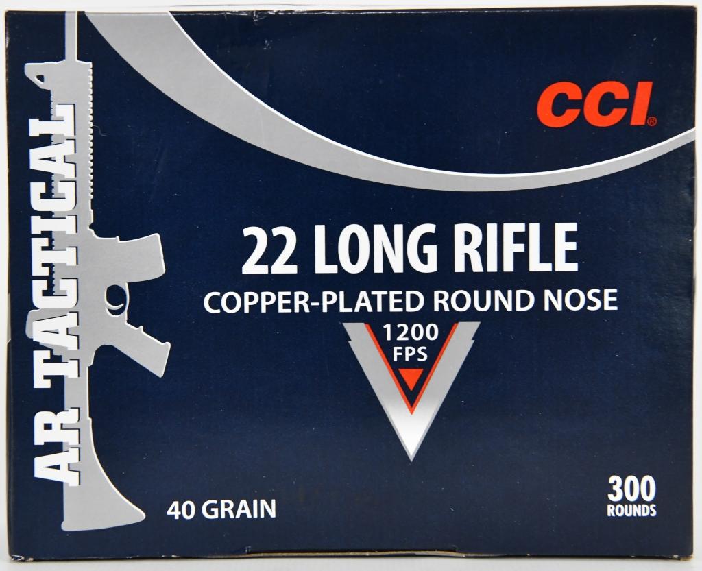 300 Rounds CCI AR Tactical .22 Long Rifle Ammunitn