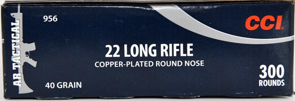 300 Rounds CCI AR Tactical .22 Long Rifle Ammunitn