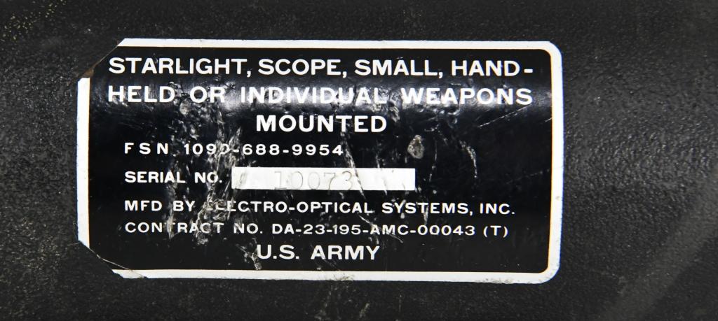 Original Starlight Scope system complete w/mount