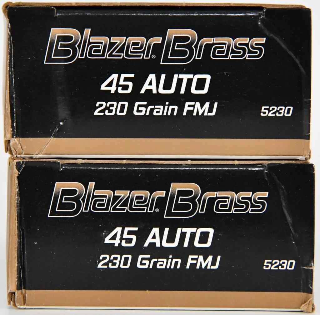 100 Rounds Of CCI Blazer .45 ACP Ammunition