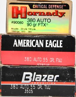 103 Rounds OF .380 Auto Ammunition