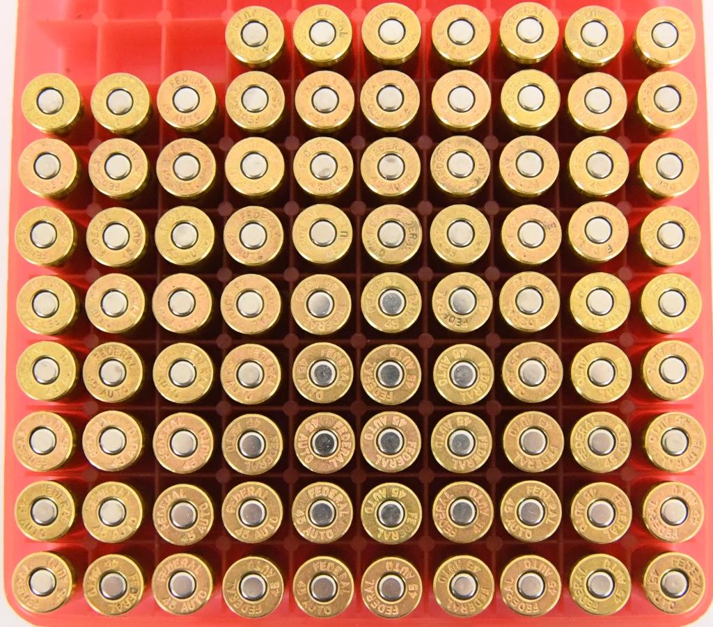 87 Rounds Of Remanufactured Speer Dot .45 ACP Ammo