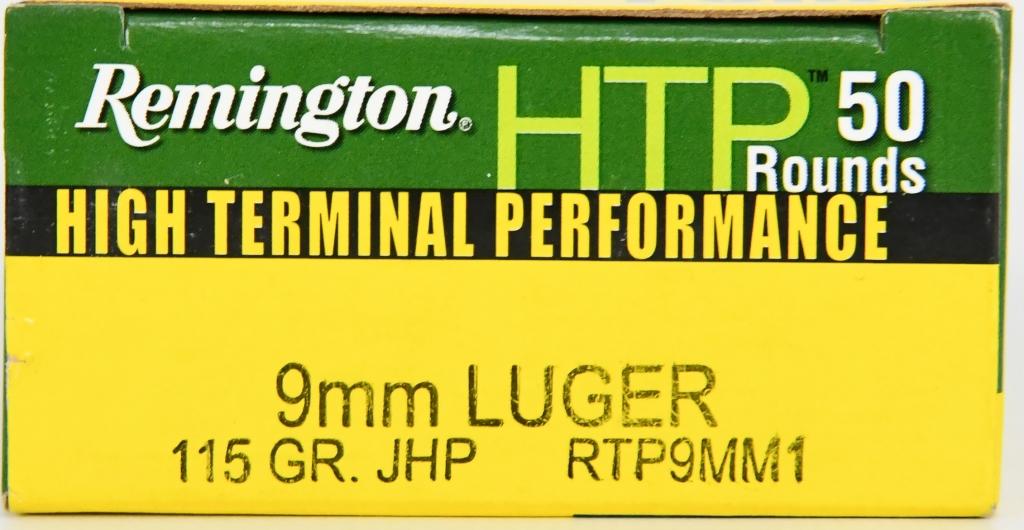 50 Rounds Remington High Terminal Performance 9mm