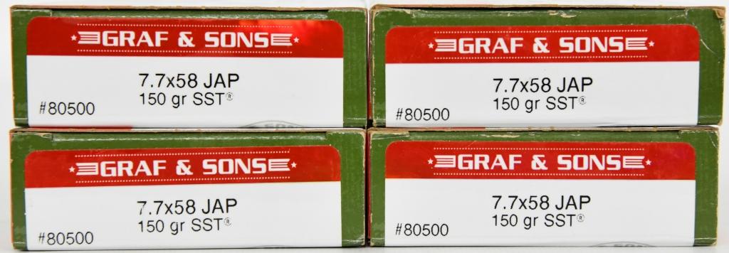 70 Rounds Of Graf & Sons 7.7x58 Jap Ammunitions