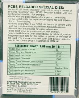 NEW RCBS Reloading Die Set For 7.62x39mm