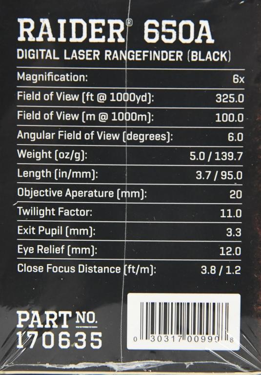 Redfield Raider 650A Angle Laser Rangefinder NEW