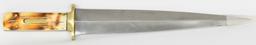 BudK Classic Bone ToothPick Fixed Blade Knife w/le