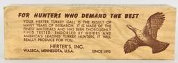 Herter's Plantation Turkey Call In Original Box